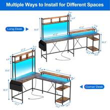Desk And Drawer Storage - Brown - View 3