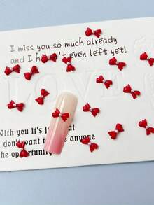 20/40pcs Mini Faux Pearl Bow 3D Resin Small Bow Decorations, Cute Fairy Style Nail Art Stickers, DIY Handmade Decor For Long/Short False Nails, Multi-Color Suitable For Various Occasions, Nail Art Tools Nail Supplies - Multicolor - View 18