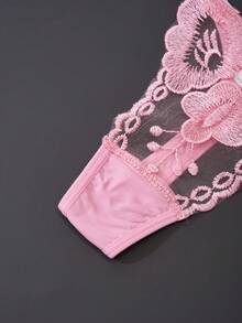 4-Piece Women's Sexy Lace Thong Set: Simple, Comfortable, Soft, And Skin-Friendly Underwear - Multicolor - View 6