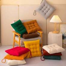 1 Bộ đệm ghế nhung mềm mại (có dây buộc), thảm trải sàn ấm áp (thích hợp cho khu vực đọc sách), đệm vuông thoải mái (dành cho người lớn), thích hợp trang trí Halloween và Giáng sinh. - Nhiều màu - Xem 2