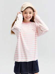 Balabala 2026 Unisex Cotton Long Sleeve T-Shirt, Quick-Dry Spring Version - White and Red - View 5