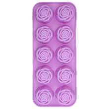 Khuôn silicon hình hoa hồng dùng làm sô cô la, thích hợp để làm sô cô la, thạch, xà phòng, kem, trang trí bánh cupcake, dụng cụ làm bánh nhà bếp, quà tặng ngày Valentine. - Nhiều màu - Xem 8