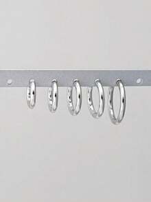 Conjunto de aretes para mujer, de moda y versátil para uso diario - Multicolor - Ver 3