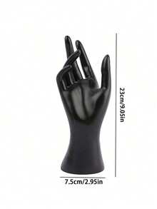 1pc Jewelry Display Stand, Decorative Hand Model For Rings And Jewelry Storage, Makeup Room Decor - Yellow - View 2