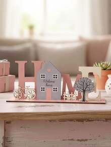 1set Wooden Baby Room Decorative Ornaments, Rustic Wooden Letter HOME Decor, Creative Wooden Craft, English Letter Home Decoration, Office, Living Room, Baby Bedroom Decor, Ideal Gift For Friends, Loved Ones, Perfect For Home, Holiday Parties,Home Decor,Baby Shower Gift,Gender Reveal Gift - Wooden Home - View 9