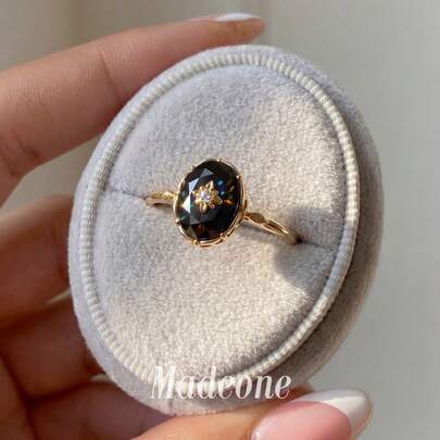 MADEONE 1pc Luxury Sparkling Palace Style Floral Diamond Ring, Exquisite And Elegant, Suitable For Dates And Parties