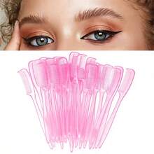 25pcs/Set Mini Long Handle Eyebrow & Eyelash Comb, Multi-Functional Small Eyebrow Curler, Makeup Tools, Compact Eyebrow Grooming Brush, Portable For Makeup, Eyebrow & Eyelash Care, Eyebrow Shaping, Dyeing, Beauty Tools, Mini Eyebrow Comb, Eyebrow Grooming Brush, Travel Essentials, Women Gift - Multicolor - View 1