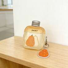 Transparent Earphone Protective Case With 3D Bottle Cap Design, Suitable Compatible With Apple Bluetooth Earphones, Anti-Drop Earphone Case - Clear - View 14