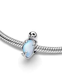 1pc Fashionable Cute Seal Beaded Bracelet/Necklace DIY Craft, Versatile Gift - Silver - View 2