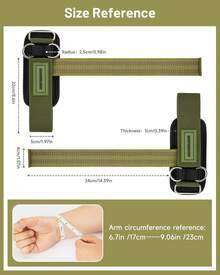 MANUEKLEAR Non-Slip Wrist Straps For Weightlifting Deadlifting, Gym Lifting Straps With D Rings For Cable Machine Workout, 10mm Neoprene Padded Weight Lifting Wrist Wraps For Men Women - Green - View 3