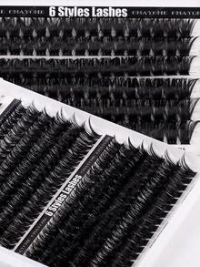 CMAYOME 720/684/648/384 Pcs False Eyelashes Glue Set, Designed With Large Capacity To Create Dense & Natural Eye Makeup. 3D Soft & Durable Texture. Set Includes False Lashes, Glue, Sealant, Eyelash Curler & Brush (10D, 20D, 30D, 40D, 50D, 60D, 80D, 100D, 120D, 150D) - Blue and White - View 8