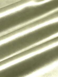 女士新款缎面休闲纽扣衬衫，时尚百搭，四季皆宜 - 油綠色 - 查看 3