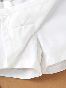 2件套女童优雅黑色吊带背心+白色半裙套装，夏季 - 黑色 - 查看 7