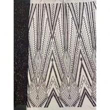 African Sequins Lace Fabric 2026 High Quality Lace Embroidery French Nigerian Beaded Mesh Fabric For Women Wedding Party Dress Sewing Material - A - View 7