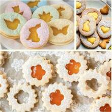 9pcs Stainless Steel Animal Shaped Cookie Cutter Set, Includes Rabbit, Butterfly, Chick Patterns, Ideal For Easter, DIY Cake Decorations And Holiday Desserts, Spring Seasonal Kitchen Tools And Accessories, Dishwasher And Oven - Silver - View 7