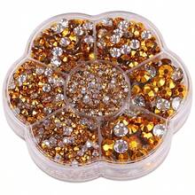5000颗/盒,2毫米、3毫米、4毫米、5毫米、6毫米,5种尺寸,果冻糖果色,透明AB水晶珠,花形盒,圆形平底水钻,多色水晶宝石,非热熔DMC珠宝珠,玻璃石,3D钻石图案设计配件,闪亮美甲贴纸,适用于衣服、包包、鞋子、杯子、手机壳、手工艺品、DIY装饰。 - AB Colors - 查看 84