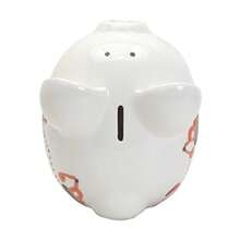 Hucha de Cerámica para Ahorro en Forma de Casa Temática de Acampada Regalo Decorativo para Niños y Adultos-B029 - Camiones de construcción de casco duro - Ver 6