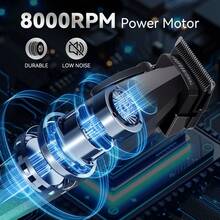 1个Hatteker男士电动理发器，智能数字显示屏理发器，沙龙级理发剃须刀 - 彩色 - 查看 8