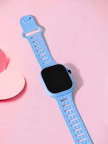 1pc Astronaut & Airplane Design LED Electronic Sports Watch, TPU Material, Suitable For Youth, Students, Daily Life, Back To School - Blue - View 5