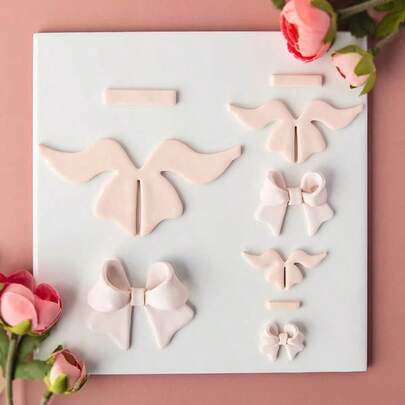 2/3/4Pcs Multi-Size Bow & Butterfly Polymer Clay Cutters – Delicate Sweet Style Shapes, Valentine's Day & Spring Theme Craft Tools For DIY Dangle Earrings, Jewelry Charms, Romantic Gifts & Boho Chic Decor