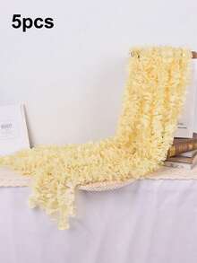 1/5pcs Artificial Wisteria Vine, Approx. 100cm Length Fake Orchid Vines, Suitable For Indoor/Outdoor Decor, Wedding Decoration, Romantic Room/Home Decor, Garden Decor, Family Gathering, Valentine's Day, Birthday Party Decoration - Multicolor - View 18