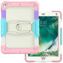 适用于 iPad (A16) 第 11 代/Air11/Air13 M3 (2025) 第 9/8/7 代 (2021/2020/2019) 的重型防震保护壳，坚固耐用的硬壳保护套，内置支架，适用于 10.2 英寸 iPad 2021/2020/2019。 - 迷彩粉紅 - 查看 16