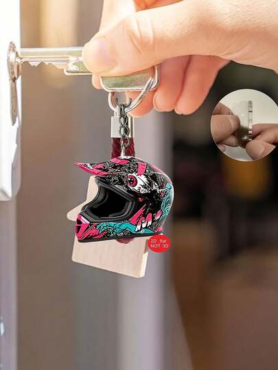 2D Flat, This Cyberpunk -Shaped 2D Acrylic Keychain Condenses The Futuristic Mechanical Feel Into A Small Space, Giving People A Very Fashionable And Cool Feeling. It Is Suitable As A Bag Accessory Or Gift And Can Be Used As A Couple's Outfit, Couple