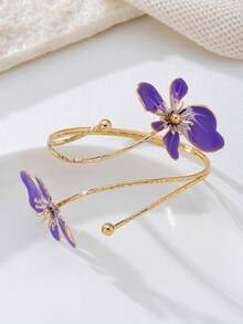 1 chiếc vòng tay hoa văn hình dáng bất đối xứng, vòng tay cá nhân hóa thời trang dành cho nữ, thích hợp cho tiệc tùng, đám cưới, ngày lễ, quà tặng. - Màu đỏ hồng + hồng - Xem 11