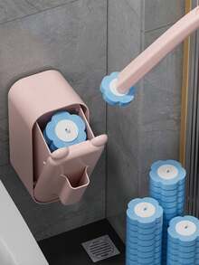 Bộ cọ vệ sinh bồn cầu gồm 1 đầu cọ thay thế dùng một lần, dụng cụ vệ sinh bồn cầu thiết kế tai mèo dễ thương, 3 đầu cọ có thể thay thế, kèm hộp đựng, dụng cụ vệ sinh thiết yếu cho phòng tắm, thích hợp để làm sạch bồn cầu, bồn rửa, sàn và tường phòng tắm, món quà tân gia hoặc quà tặng ngày lễ tuyệt vời. - Nhiều màu - Xem 8