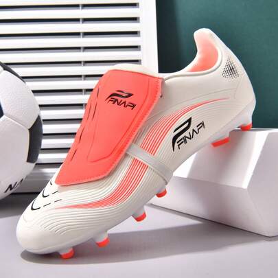 1 Pair Football/Soccer Shoes For Match & Training, Low-Top, Soft Outsole For Outdoor Grass Field, Professional Grip, Sports Shoes, AG Studs, FG Football Boots, Lightweight High-Performance, Campus Style Multiple Colors Available