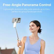 TELESIN TELEISN Mini Magnetic Smart Phone ZOOM Remote Control Selfie Stick Tripod For Iphone 17 16 15 14 13 Pro Promax Smart Phone Holder Wireless Remote Control Selfie Stick - Only Selfie Stick - View 6