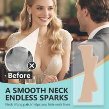 1/3/5/8/10/20PCS Neck Tape Lifting Invisible, Reusable & High Elastic Breathable Neck Lift Tape, Improve Ne-Ck Lines And Wrinkles, Waterproof - Brown - View 8