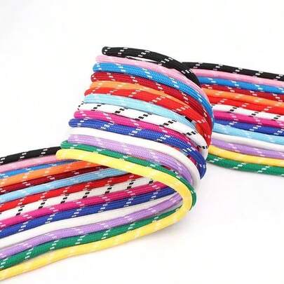 5米/根 5毫米 彩色斑点涤纶伞绳，适用于DIY珠宝制作、包包挂绳、串珠、编织、手机挂饰、连帽衫抽绳