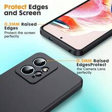 Ốp lưng điện thoại màu đen tương thích với Xiao M.I/ - Ốp lưng TPU có bề mặt mềm mại, là phụ kiện điện thoại, chống sốc và chống bám vân tay, chất lượng cao, thiết kế đơn giản và thời trang, chống sốc, chống trầy xước, chống nước, dễ lắp đặt, phù hợp với Xiao M.I 15T PRO 5G - màu đen - Xem 3