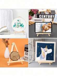 1 Pc Handmade Rustic Farmhouse Wooden Cookbook Stand Kitchen Counter Cabinet Recipe Holder Valentine's Day New Year Gift - Multicolor - View 5