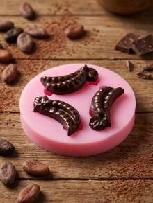 1 pieza/2 piezas Molde de silicona con forma de guisante para hornear mousses, pastelerías francesas, pudines de chocolate y magdalenas. Antiadherente y fácil de desmoldar, molde de silicona vegetal. - Rosa - Ver 8