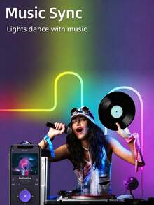 1m/2m/3 Meters/4m/5m Flexible LED Neon Light, With 44-Key Remote Control, USB Power Switch Dimmable, Suitable For Bedroom, Living Room, Display Cabinet, Bathroom Mirror Backlight, Home Decor And Party Atmosphere - Colored Light - View 4