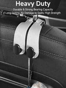 1pc Car Hook Convenient Car Hidden Car Storage Hook Creative Car Seat Hook With Easy To Install Hook - Durable ABS Material Organizer - A - View 7