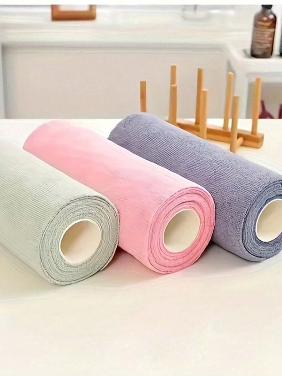 20 Rolls 20cm*20cm Double-Sided Super Absorbent Reusable Dishcloth, Kitchen Cleaning Cloth