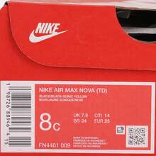 Infant/Toddler NIKE AIR MAX NOVA (TD) Casual Low-Top Sneakers FN4461-009 - Black - View 6