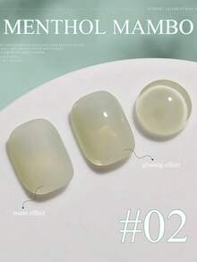 MISS SHAKA 10毫升 冬春美甲 情人节 绿色玻璃珠 猫眼凝胶指甲油 2026 冰透明白色 薄荷曼波风格指甲油 美甲沙龙家用DIY美甲用品 - 彩色 - 查看 18