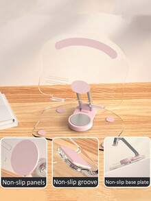 Giá đỡ điện thoại xoay được, giá đỡ điện thoại gập đôi, đế điện thoại để bàn có thể điều chỉnh hoàn toàn, giá đỡ máy tính bảng, phù hợp với bàn làm việc, đế dày, giá đỡ ổn định có thể điều chỉnh, có thể gập lại, phụ kiện bàn làm việc tại nhà/văn phòng, tương thích với iPad Pro 12.9 - Một kích thước phù hợp với tất cả - Xem 4