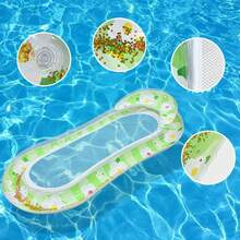 Flower Sequin Floating Row Net Inflatable Pool Float Seat Beach Pool Party Fun Water Rest Floating Accessories - Multicolor - View 5