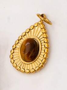 1 Pc 18K Gold Plating Stainless Steel Carabiner Chain Necklace With Heart Bow Moon Flower Pendant, Interchangeable DIY Charm Necklaces, Water Proof - Multicolor - View 14