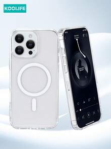 KOOLIFE 1个透明磁吸手机壳，TPU+PC材质，支持MagSafe无线充电，四角防摔防震，兼容 17/17 Pro/17 Pro Max、16/16 Pro/16 Pro Max/16 Plus、15/15 Pro/15 Pro Max/15 Plus、12/12 Pro/12 Pro Max、13/13 Pro/13 Pro Max、14/14 Plus/14 Pro/14 Pro Max。 - 無色 - 查看 4