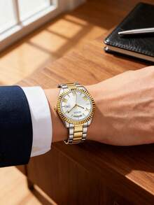 Đồng hồ nữ Guess, máy quartz, dây đeo và vỏ bằng thép không gỉ, thích hợp đeo hàng ngày, dự tiệc và các dịp khác, một lựa chọn quà tặng tuyệt vời dành cho phái nữ - GW0308L6 - Vàng dần dần - Xem 5