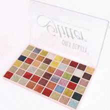 54 Colores de Sombra de Ojos - La Rutina Usual con Maquillaje de Escenario Metálico Brillante, Color Duradero, Una Ocasión Más, Sombra de Ojos Nihong, Brillo Metálico Brillante que No Se Caen del Maquillaje. - 1 paleta de sombras de ojos / 54 colores - Ver 9