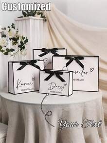 1 túi quà cưới thiết kế riêng, hộp quà phù dâu cá nhân hóa, túi quà tiệc cưới, túi quà sinh nhật thiết kế riêng, túi quà cưới, túi quà phù dâu, túi quà đính hôn, túi quà dự tiệc, túi quà buộc ruy băng, túi quà tốt nghiệp, lịch ngày lễ - Nhiều màu - Xem 3