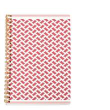 1pc Shemag A5 Rectangle Pattern Office Spiral Notebook Red/White - A - View 1