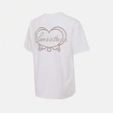 Nike Men's AS U NSW TEE LSE LOVE IN AIR Short Sleeve T-Shirt, Knitted Collarless Tee TIH1170-100 - White - View 2